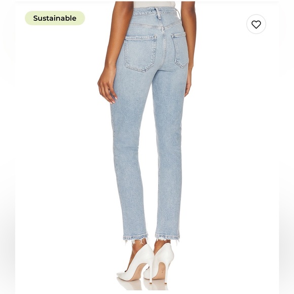 Agolde Riley High Rise Straight Crop Jeans - Picture 2 of 5